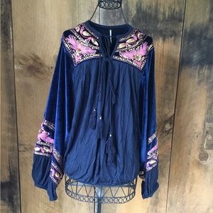 Free People Velvet Top